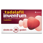 Tadalafil Inventum, 10 mg, 4 tabletki powlekane