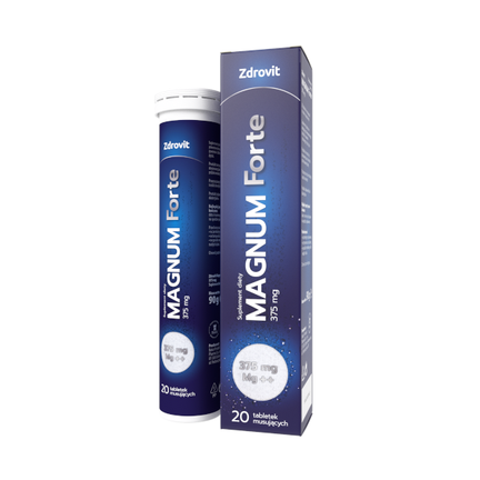 Zdrovit Magnum Forte 375 mg, 20 tabletek musujących - zdjęcie produktu
