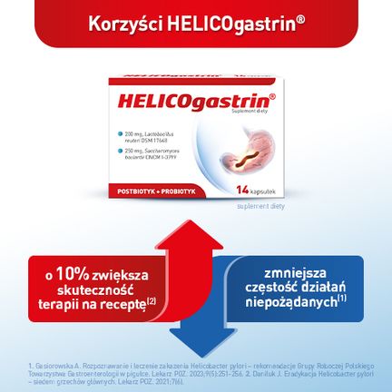 HELICOgastrin, 14 kapsułek - Dorosły
