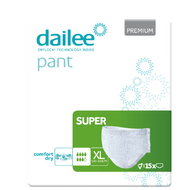 Majtki chłonne Dailee Pant Premium Super, r. XL, 15 sztuk