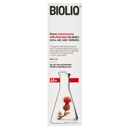 AFLOFARM Bioliq 65+, krem intensywnie odbudowujący: szyja, dekolt, 30 ml — Składniki i ocena
