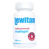 Lewitan, tabletki z drożdży piwowarskich z arcydzięglem, 200 sztuk