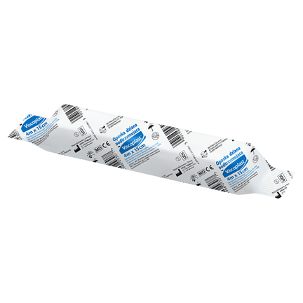 Viscoplast, opaska dziana podtrzymująca 4 m x 15 cm, 1 sztuka - WYRÓB MEDYCZNY