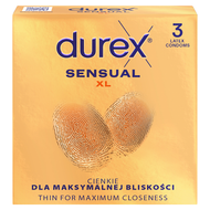 Prezerwatywy Durex Sensual XL, 3 sztuki