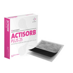 Actisorb Plus 25, opatrunek, 10,5 cm x 10,1 cm, 1 sztuka