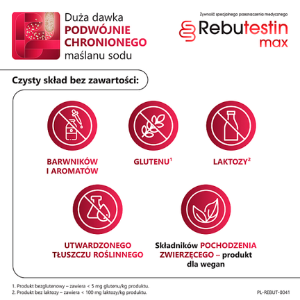 Rebutestin max, 60 kapsułek - Uzupełniające dietę, Wspierające