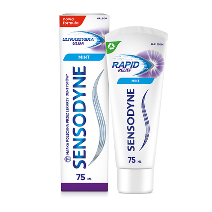 Sensodyne, pasta do zębów, ultraszybka ulga, 75 ml