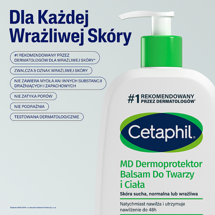 Cetaphil MD Dermoprotektor, balsam do twarzy i ciała, 236 ml - BALSAM