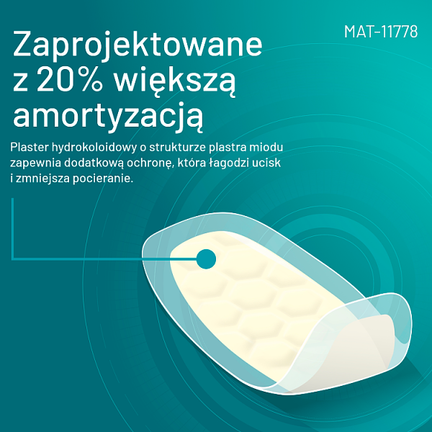 Compeed, plastry na pęcherze na piętach, dla osób aktywnych, 5 sztuk  - Dorosły