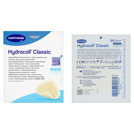 Hydrocoll Classic, opatrunek hydrokoloidowy, 7,5 × 7,5 cm, 10 sztuk - zdjęcie produktu