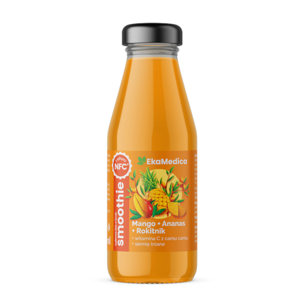Ekamedica, Smoothie mango-ananas-rokitnik, 250 ml - zdjęcie produktu