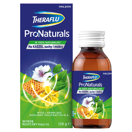Theraflu ProNaturals, syrop, 128 g - zdjęcie produktu