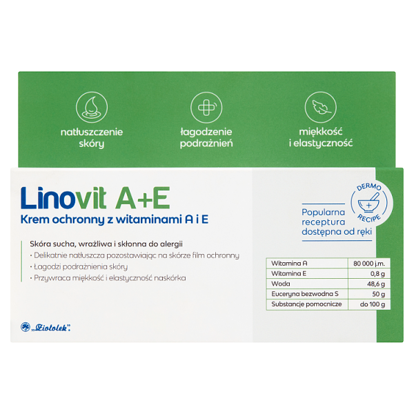 Linovit A+E,  krem ochronny z witaminami A i E, 50 g