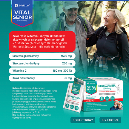 Vital Senior Glukozamina 1500, 30 saszetek