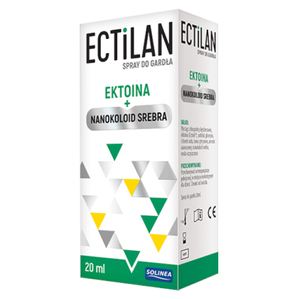 Ectilan, spray do gardła, smak owocowy, 20 ml