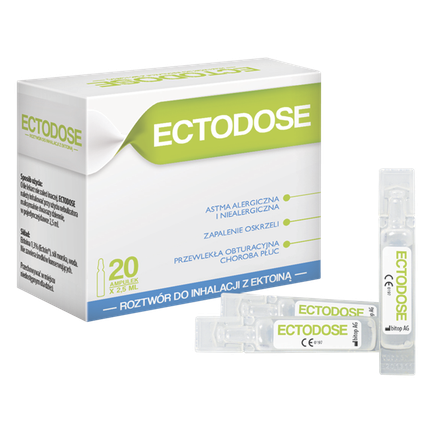 Ectodose, roztwór do inhalacji z ektoiną, 20 ampułek - zdjęcie produktu