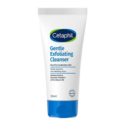 Cetaphil delikatny żel oczyszczający do twarzy z peelingiem, 178 ml - 5020465201496