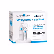 Zestaw La Roche-Posay Toleriane, łagodna emulsja oczyszczająca, 400 ml + prebiotyczny krem nawilżający, 40 ml
