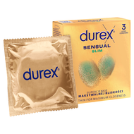 Prezerwatywy Durex Sensual Slim, 3 sztuki