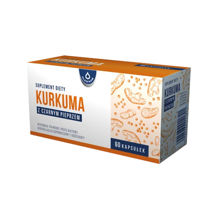 Kurkuma z czarnym pieprzem, 60 kapsułek twardych - zdjęcie produktu