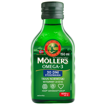 Möller’s Tran Norweski, naturalny aromat, 150 ml - zdjęcie produktu