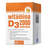 Witamina D3 2000 j.m., 60 kapsułek, Hasco-lek