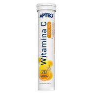 Witamina C 1000 mg APTEO, 20 tabletek musujących o smaku cytrynowym