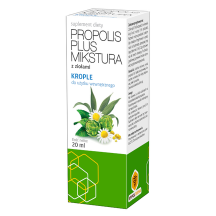 Propolis Plus Mikstura, krople, 20 ml - zdjęcie produktu