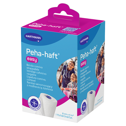 Peha-haft Easy Hartmann, opaska elastyczna, 8 cm x 4 m, 1 sztuka - WYRÓB MEDYCZNY