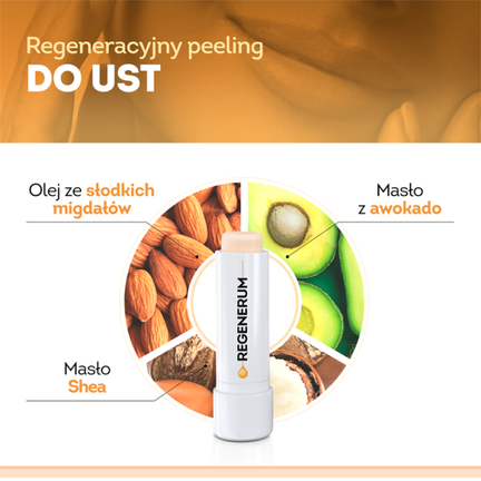 Regenerum regeneracyjny peeling do ust, 5 g - SZTYFT