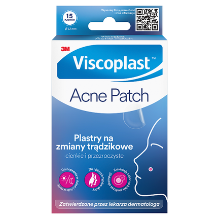 Vicoplast Acne Patch, plastry na trądzik, 15 sztuk - zdjęcie produktu