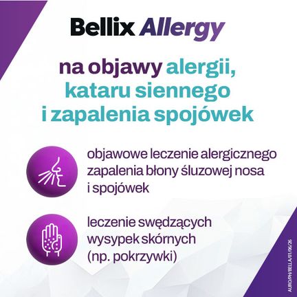 Bellix Allergy 20 mg, 10 tabletek - TABLETKI