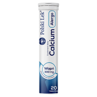 Calcium 300 mg Alergo, smak pomarańczowy, 20 tabletek musujących