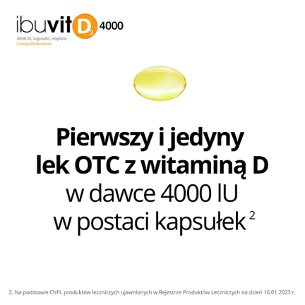 Ibuvit D3 4000 IU, 30 kapsułek miękkich - 5903060618039