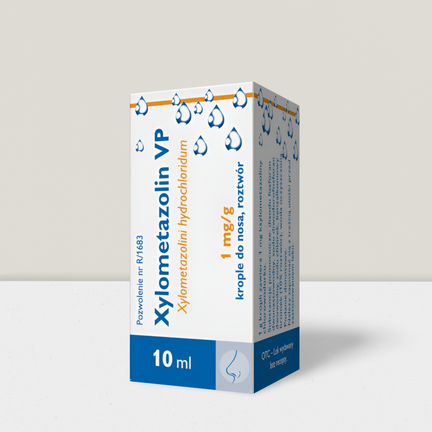 Xylometazolin VP 0,1%, krople do nosa, 10 ml - PRODUKT LECZNICZY NIEREFUNDOWANY OTC