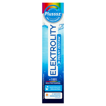 Plusssz elektrolity + multiwitamina, 24 tabletki musujące - SUPLEMENT DIETY