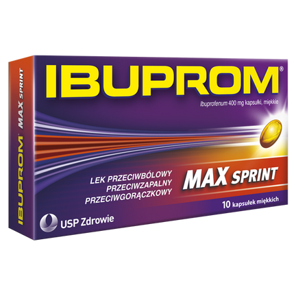 Ibuprom Max Sprint, 10 kapsułek miękkich - zdjęcie produktu