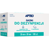 Apteo, gaziki do dezynfekcji, 100 sztuk