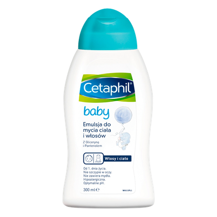 GALDERMA Cetaphil Baby, emulsja do mycia ciała i włosów, 300 ml