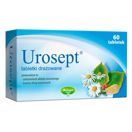 Urosept, 60 tabletek drażowanych - zdjęcie produktu