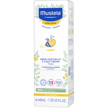 Mustela, krem odżywczy z Cold Cream, 40 ml - zdjęcie produktu