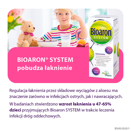Bioaron System, syrop, 200 ml - Brak apetytu, Infekcja, Obniżona odporność, Przeziębienie