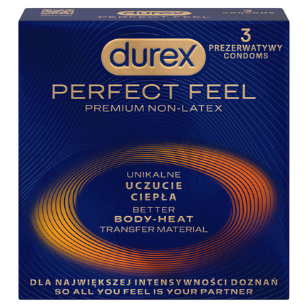Prezerwatywy Durex Perfect Feel, 3 sztuki - zdjęcie produktu