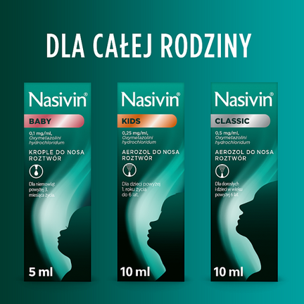 Nasivin Baby 0,1 mg/ml, krople do nosa, 5 ml - Katar