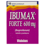 Ibumax Forte 600 mg, 10 tabletek powlekanych 