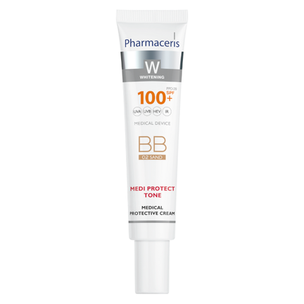 Pharmaceris W Medi Protect Tone, krem ochronny BB, 02 Sand, 40 ml - zdjęcie produktu