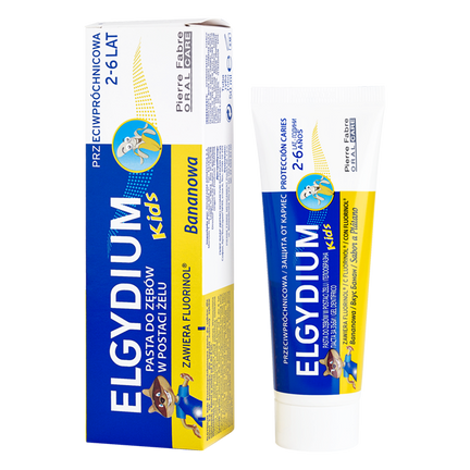 Pasta ELGYDIUM kids bananowa, 50 ml - zdjęcie produktu