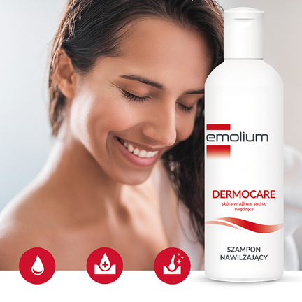 Emolium Dermocare, szampon nawilżający, 200 ml - SZAMPON