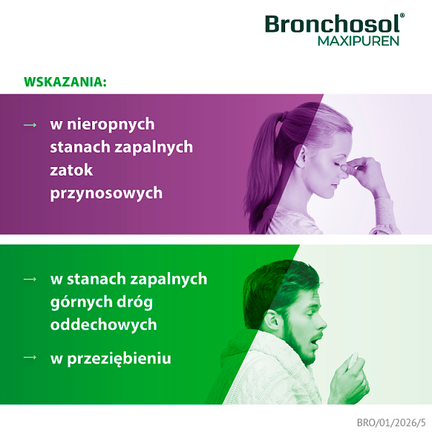 Bronchosol MAXIPUREN, 30 kapsułek dojelitowych  - PHYTOPHARM KLĘKA