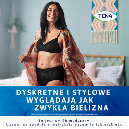 TENA Lady Pants Black wysokim stanem, rozmiar L, 8 sztuk - Układ moczowy